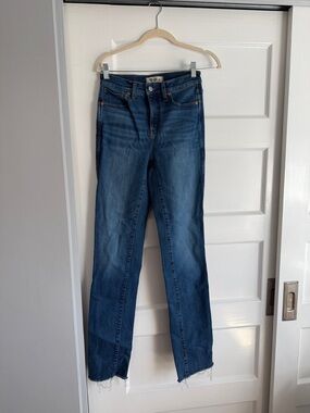 Madewell stovepipe jeans 25 tall